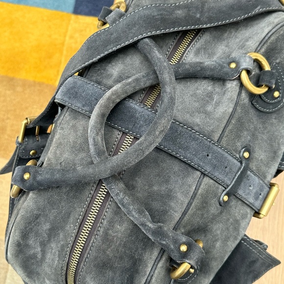 Rare Vintage Marc Jacobs Charcoal Grey suede weekender ! Made in Italy - Picture 2 of 8